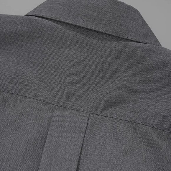 CHICJOC ultra-high-density thick SUPIMA cottondeep V-neck paper-cutting shirt 38 - Picture 6 of 9